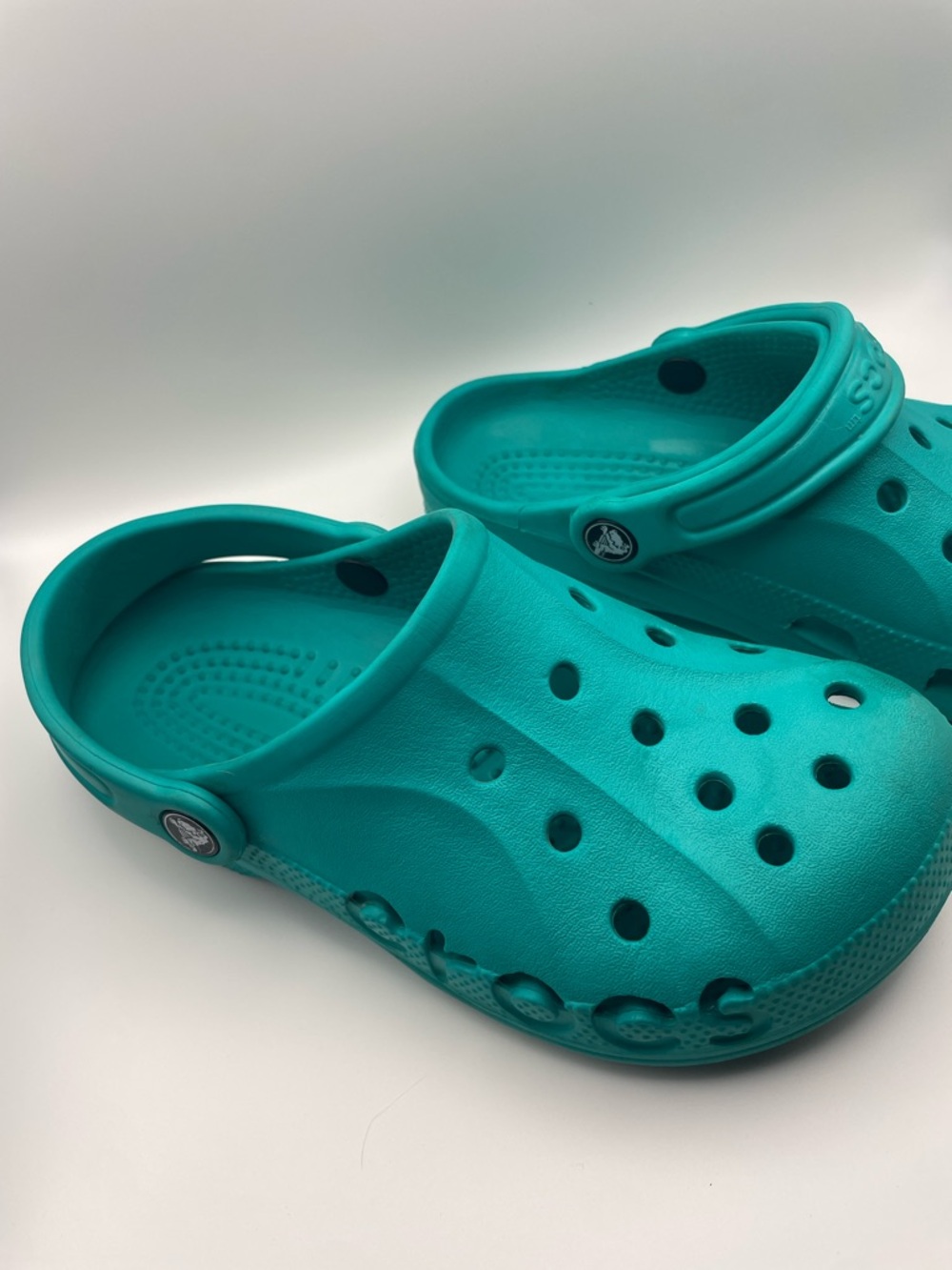 Teal Crocs Baya Clogs size 4 6 - Picture 2 of 8